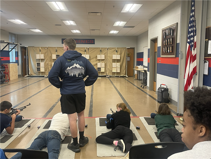 Cadets preparing to shoot